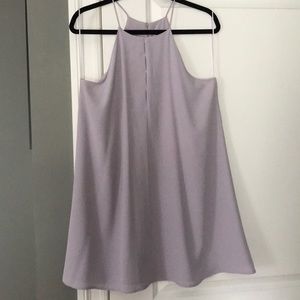 Purple spaghetti strap dress